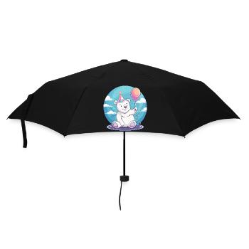 Bande dessinée d’anniversaire ours polaire - Parapluie standard - noir - Devant