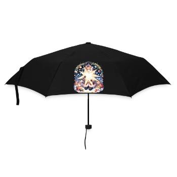 Chat mignon Manga Noël Design - Parapluie standard - noir - Devant
