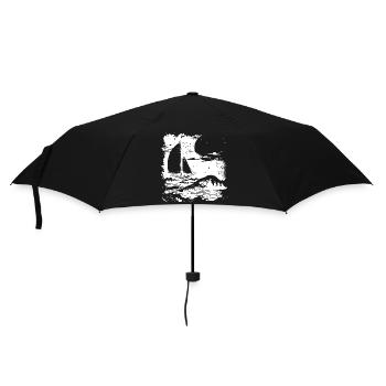 Dessin de voile - Parapluie standard - noir - Devant