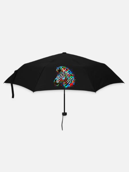 Zebra - Umbrella (small) - black