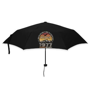 Août 1977 Retro Anniversaire août 1977 August 1977 - Parapluie standard - noir - Devant
