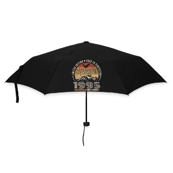 Born in September 1995 - Birthday September 1995 - Umbrella (small) - black - Front