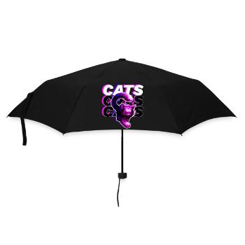 CATS, CATS, CATS · Colorful big cat - Umbrella (small) - black - Front