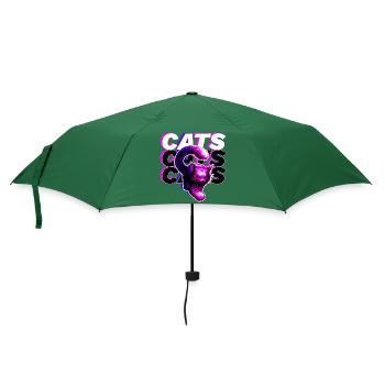 CATS, CATS, CATS · Colorful big cat - Umbrella (small) - bottlegreen - Front