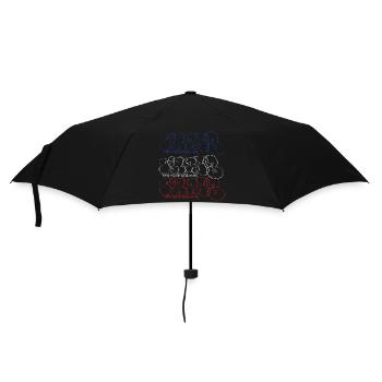 Graffiti Art Collage Print (Parisian Bubble Style - Umbrella (small) - black - Front