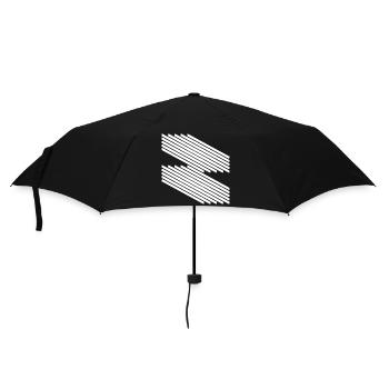 Minimalist Line Pattern Design - Umbrella (small) - black - Front