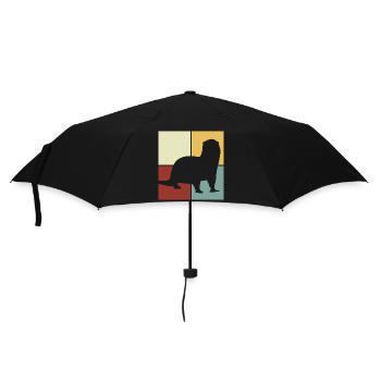 Seeotter Cartoon Tierliebhaber Vintage - Regenschirm (klein) - Schwarz - Vorne
