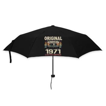 Cadeau D'anniversaire Décembre 1971 - Parapluie standard - noir - Devant