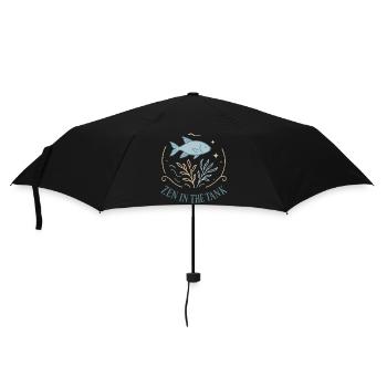 Zen in the aquarium - Umbrella (small) - black - Front