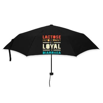 Milch Allergie Laktose Intoleranz Blähungen - Regenschirm (klein) - Schwarz - Vorne