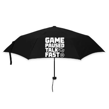 Le jeu a mis en pause Parler vite - Parapluie standard - noir - Devant