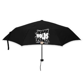 Jésus tient tout Encouragement chrétien Foi - Parapluie standard - noir - Devant