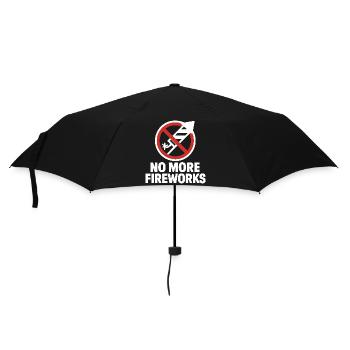 Plus de feux d’artifice – Édition du réveillon du Nouvel An - Parapluie standard - noir - Devant