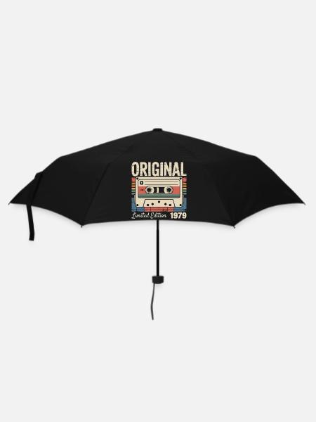 47. Jubiläum – Vintage-Geschenk 1979 - Regenschirm (klein) - Schwarz