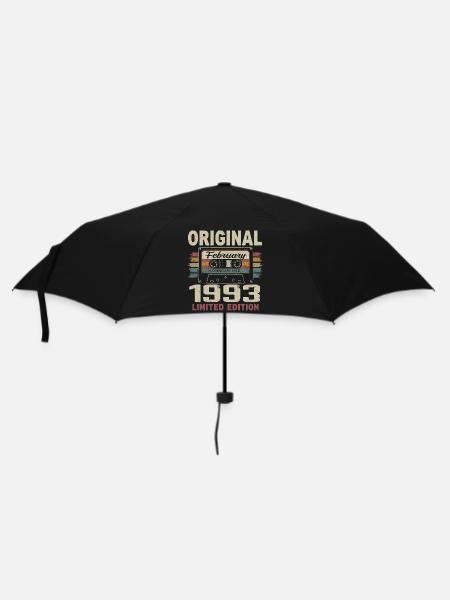 Februar 1993, Februar 1993 Geburtstagsgeschenk - Regenschirm (klein) - Schwarz
