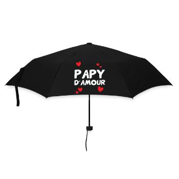 Papy d’amour – famille tendresse humour cadeau - Parapluie standard - noir - Devant