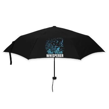 The Fish Whisperer – Funny Angler Saying - Umbrella (small) - black - Front