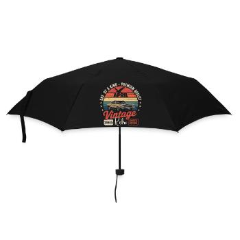 61 Ans Avril 1965 Vintage Rétro Cadeau Anniversair - Parapluie standard - noir - Devant