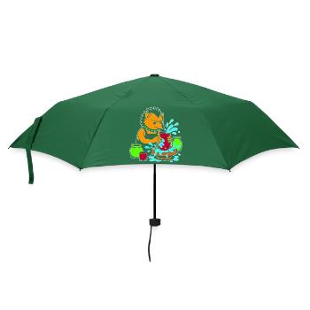 Pottery Pup Splash - Umbrella (small) - bottlegreen - Front