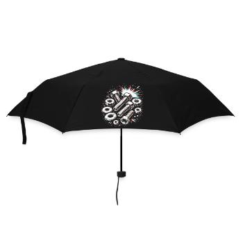 Bolts Nuts Mechanic Tool Design - Umbrella (small) - black - Front