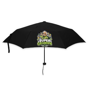 Super Grandpa Superhero Grandpa - Funny Comic Hero - Umbrella (small) - black - Front