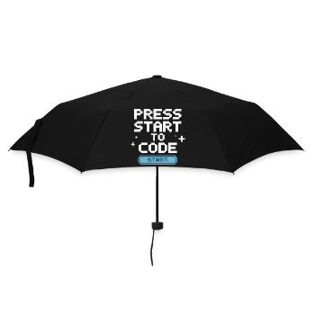 Programmers – Coding Developers & Computer Scientists - Umbrella (small) - black - Front