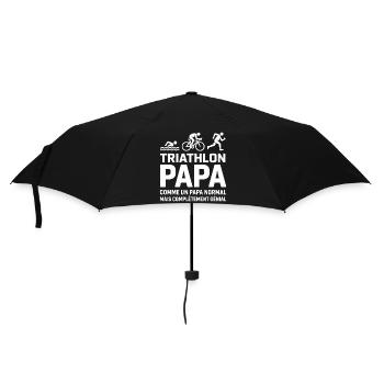 Humour Papa Triathlète - Cadeau Idéal  - Parapluie standard - noir - Devant