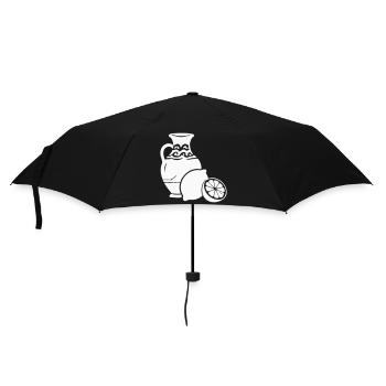 Zitrusvase Stillleben Keramik - Regenschirm (klein) - Schwarz - Vorne