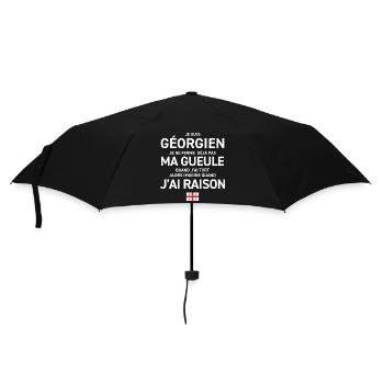 Je Suis Georgien Je Ne Ferme Deja Pas Ma Gueule... - Parapluie standard - noir - Devant
