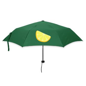 lemon slice - Umbrella (small) - bottlegreen - Front