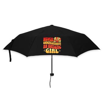 Jamais Sous-estimer Fille Autiste - Parapluie standard - noir - Devant