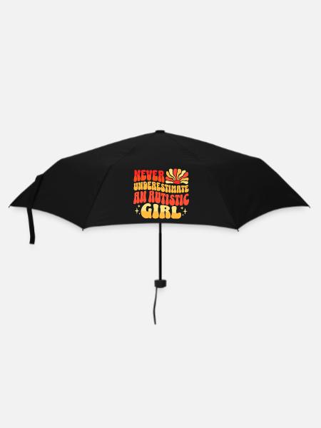 Jamais Sous-estimer Fille Autiste - Parapluie standard - noir
