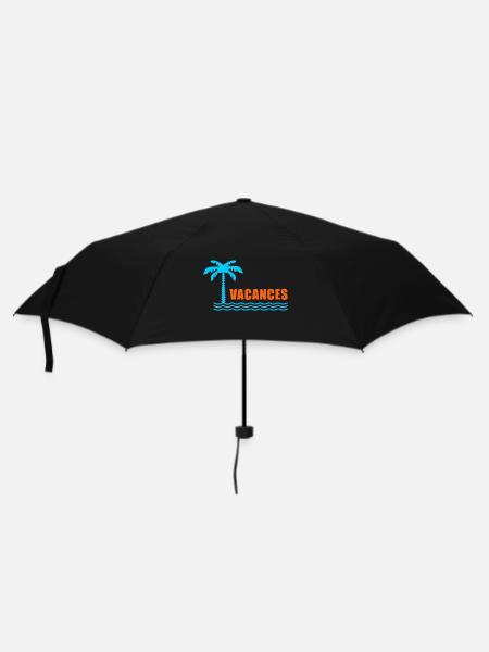 VIVE LES VACANCES. VACANCES. BONNES VACANCES - Parapluie standard - noir