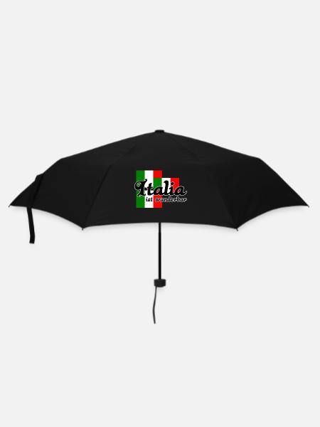 Italia Italien italienisch Urlaub Ferien Geschenk - Regenschirm (klein) - Schwarz