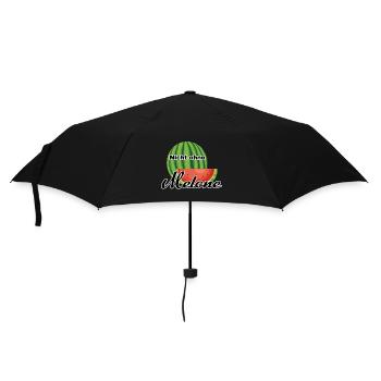 Melone Wassermelone Somme - Regenschirm (klein) - Schwarz - Vorne