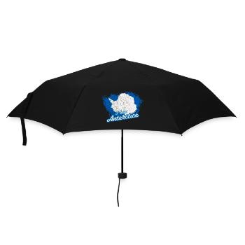 Ich liebe die Antarktis - Regenschirm (klein) - Schwarz - Vorne