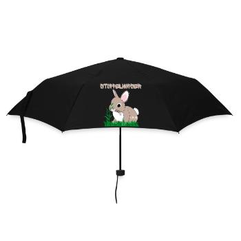 Stoppelhopser Hase - Label 126 - Regenschirm (klein) - Schwarz - Vorne
