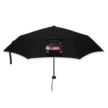 Nageltechniker Geschenke | Fingernägel lackieren - Regenschirm (klein) - Schwarz - Vorne