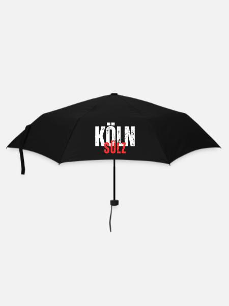 Sülz weiß rot - Regenschirm (klein) - Schwarz