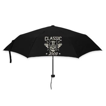Cadeau D’anniversaire Classique Vintage Né en 2009 - Parapluie standard - noir - Devant