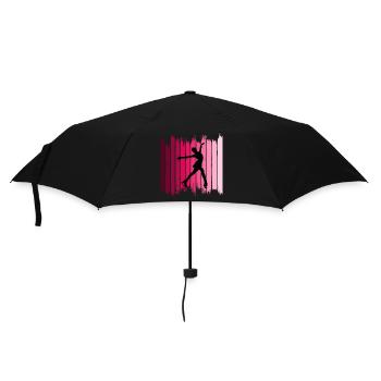 Eiskunstlauf Eiskunstlauf Schlittschuh Tanz Tänzerin Mama - Regenschirm (klein) - Schwarz - Vorne