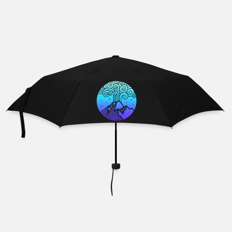 Vulkan - Regenschirm (klein) - Schwarz
