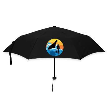 Wing Foiling Hydrofoil Surfen Surf Wassersport - Regenschirm (klein) - Schwarz - Vorne