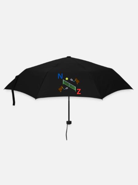 New Zealand tennis kiwi - Umbrella (small) - black