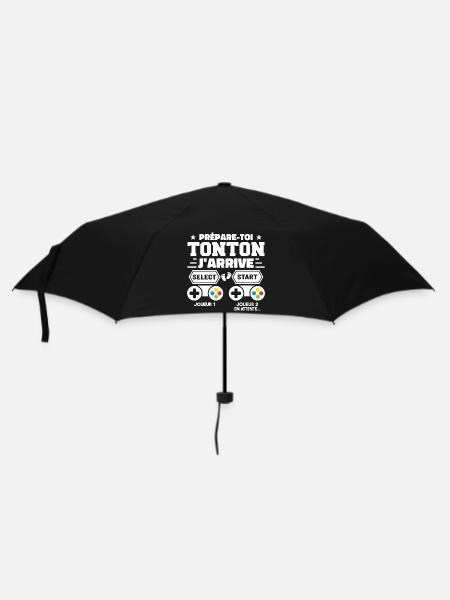 Prépare-toi Tonton J'arrive - Annonce Grossesse - Parapluie standard - noir