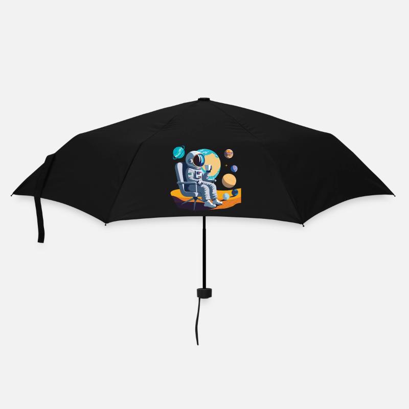 Interstellare Kaffeepause - Regenschirm (klein) - Schwarz