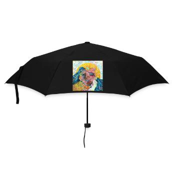 Pilgernder Löwe - Regenschirm (klein) - Schwarz - Vorne