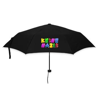 AfD stoppen gegen rechts Demokratie Vielfalt links - Regenschirm (klein) - Schwarz - Vorne