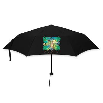 Tropical jungle, but where is the panther? - Umbrella (small) - black - Front