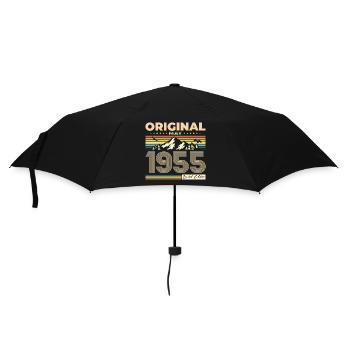 Original Mai 1955 Jahrgang 1955 Geburtstag 1955 - Regenschirm (klein) - Schwarz - Vorne